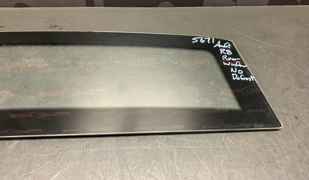 2010 AUDI R8 OEM REAR PARTITION ENGINE COMPARTMENT GLASS