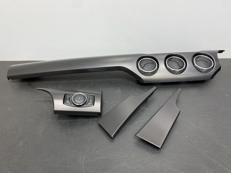 2021 FORD MUSTANG GT OEM DASHBOARD TRIM PANEL SET DARK CARBON LIKE USED