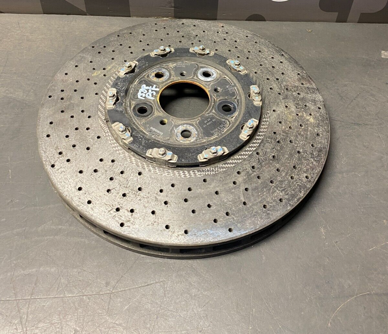 2009 CORVETTE C6 ZR1 OEM PASSENGER FRONT CARBON CERAMIC BRAKE ROTOR 5980KG USED