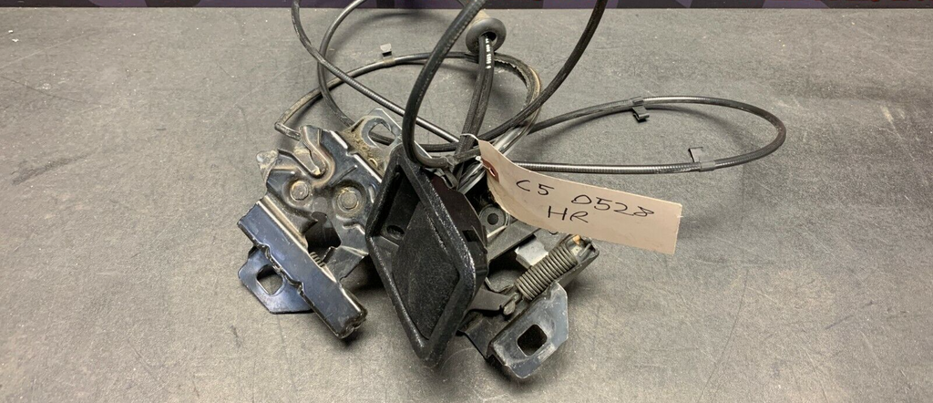 2000 CORVETTE C5 COUPE OEM HOOD LATCHES LATCH SET W/ CABLES, RELEASE
