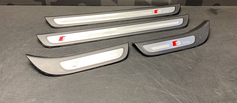 2012 Audi Q5 V6 S LINE OEM DOOR SILL SCUFF PANELS SET FRONT REAR USED