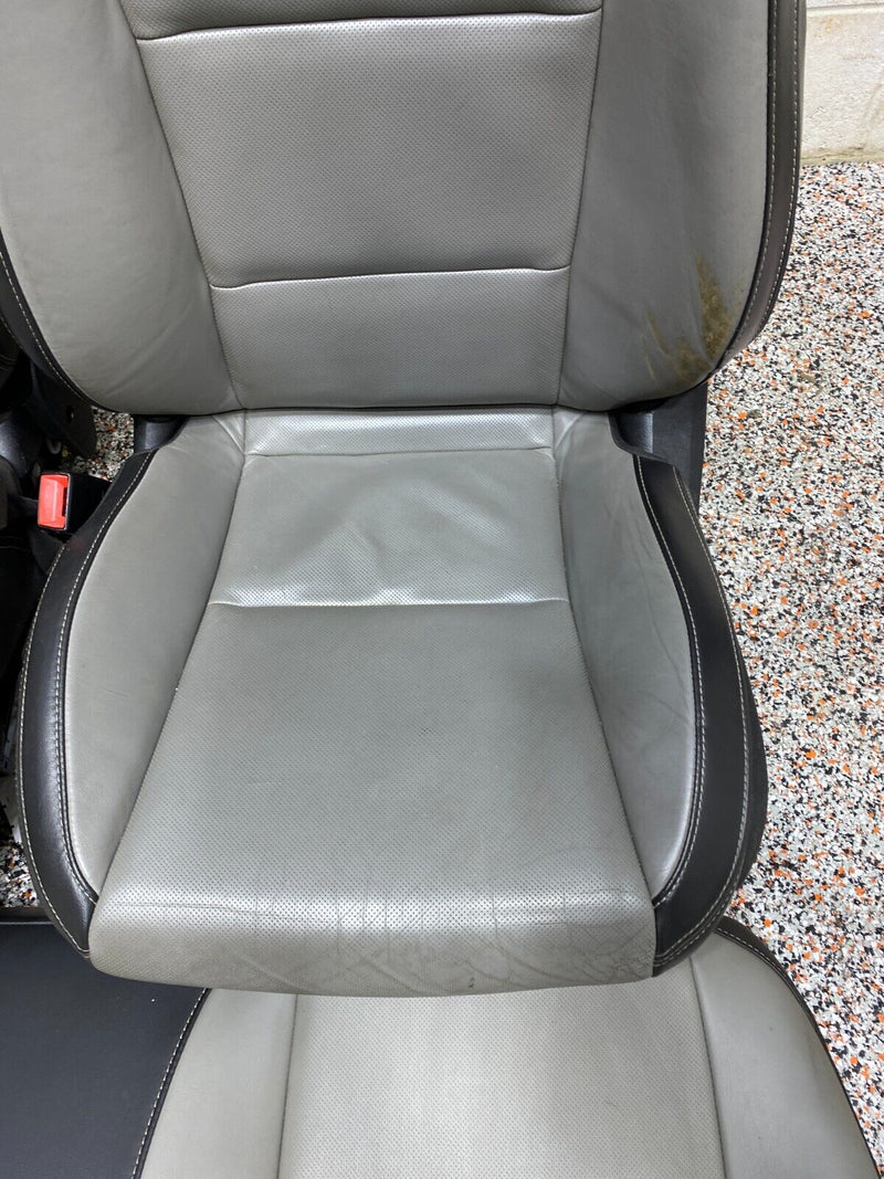 2012 CAMARO SS SEAT SET FRONT REAR GREY LEATHER SEATS SET NICE!! USED