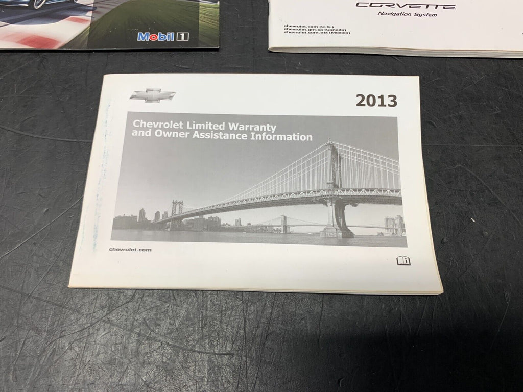 2013 CORVETTE C6 GRANDSPORT OEM 60TH ANNIVERSARY OWNERS MANUAL SET