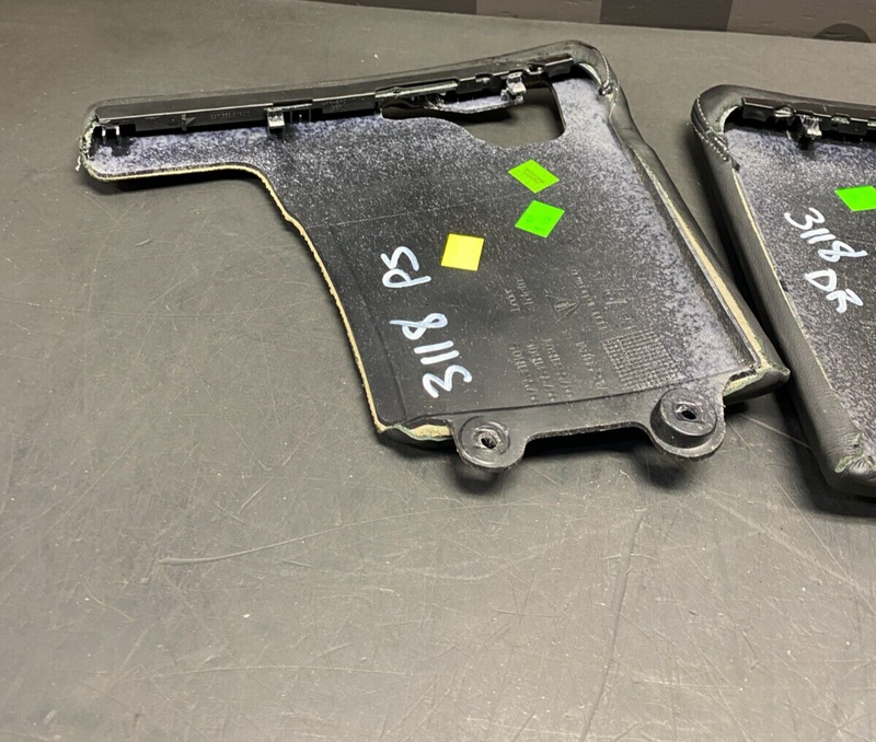 2007 PORSCHE 911 TURBO 997.1 OEM LEATHER KNEE KICK PANELS SIDE CONSOLE PAIR USED