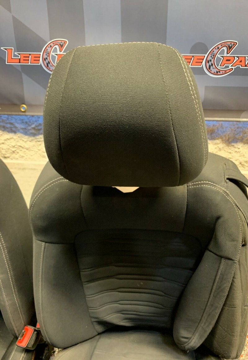 2015 FORD MUSTANG GT OEM CLOTH FRONT REAR SEATS -BLOWN BAGS- COUPE