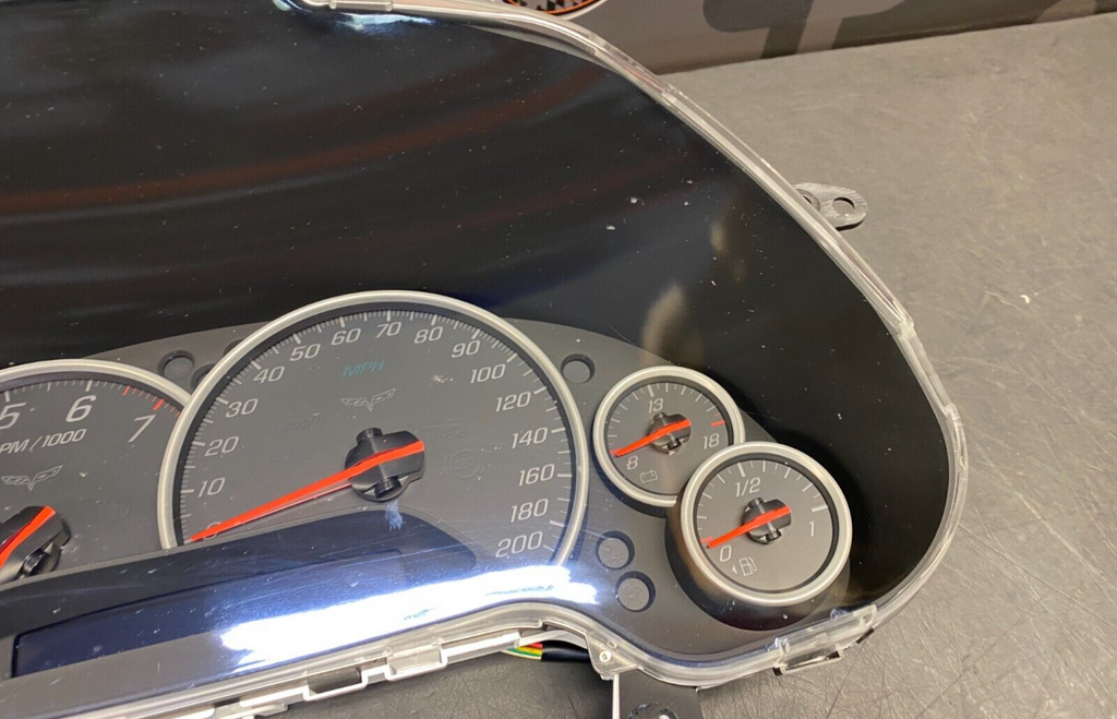 2007 CORVETTE C6 OEM INSTRUMENT CLUSTER GAUGE CLUSTER ASSEMBLY USED 24K MILES