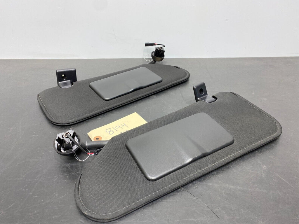 2012 CORVETTE C6 GRANDSPORT OEM SUN VISOR PAIR DRIVER PASSENGER BLACK USED