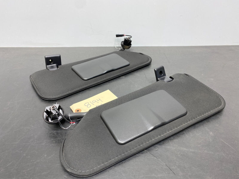 2012 CORVETTE C6 GRANDSPORT OEM SUN VISOR PAIR DRIVER PASSENGER BLACK USED