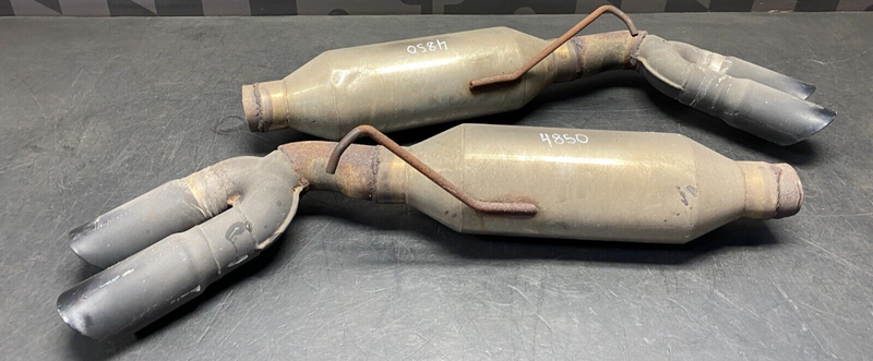 2011 CHEVROLET CAMARO SS EXHAUST TIPS QUAD TIPS WITH MUFFLER AFTERMARKET USED