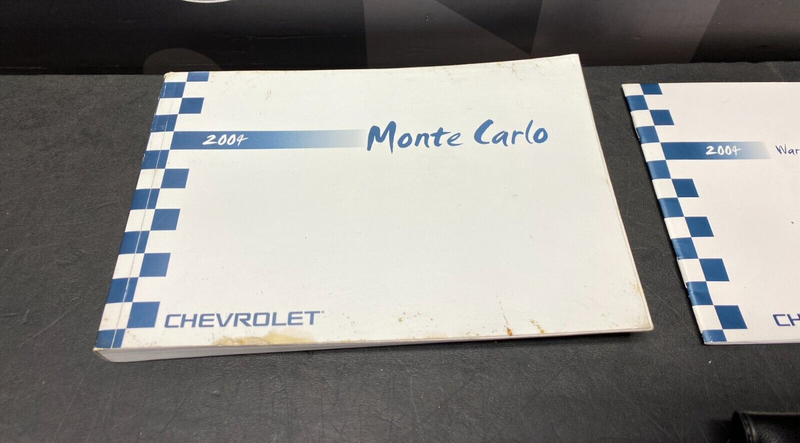 2004 MONTE CARLO SS SUPERCHARGED OWNERS MANUAL SET USED
