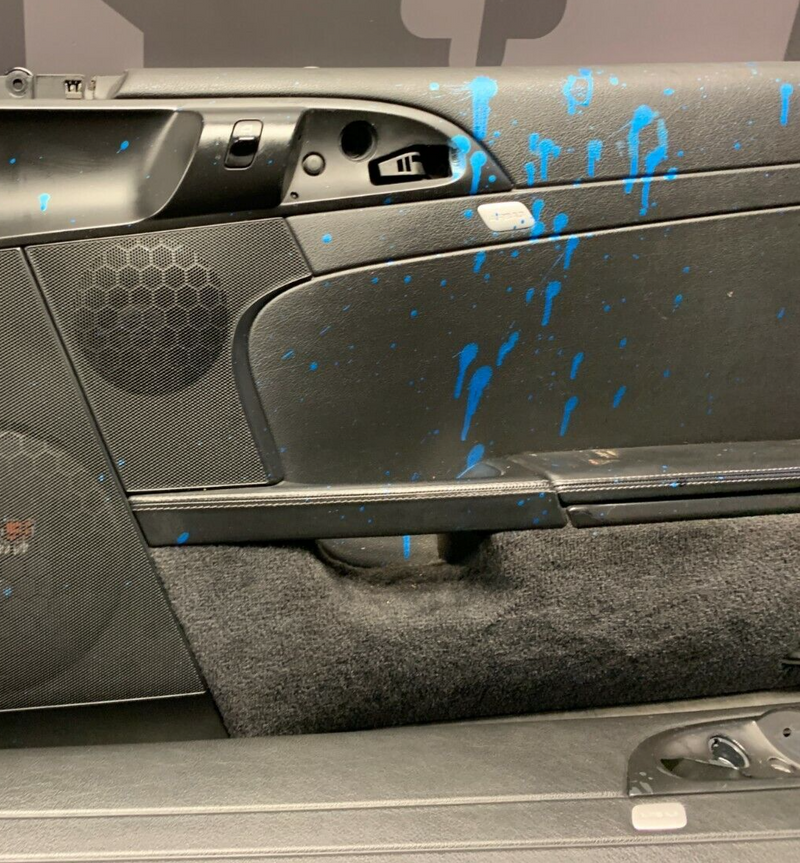 2006 PORSCHE CAYMAN S 987 OEM BLACK DOOR PANELS -PAINT DAMAGE-