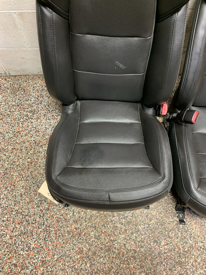 2012 CORVETTE C6 GRANDSPORT OEM BLACK LEATHER FRONT SEATS PAIR USED