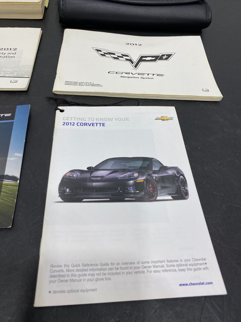 2012 CORVETTE C6 GRANDSPORT OEM OWNERS MANUAL SET COMPLETE USED