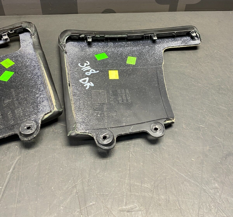 2007 PORSCHE 911 TURBO 997.1 OEM LEATHER KNEE KICK PANELS SIDE CONSOLE PAIR USED