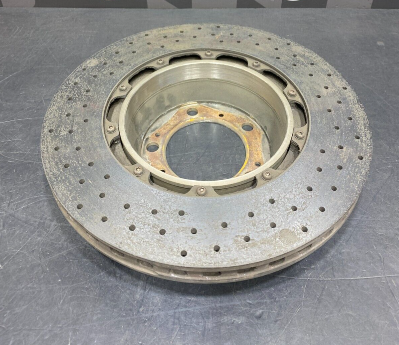 2007 PORSCHE 911 TURBO OEM PASSENGER RH REAR CARBON CERAMIC BRAKE ROTOR USED