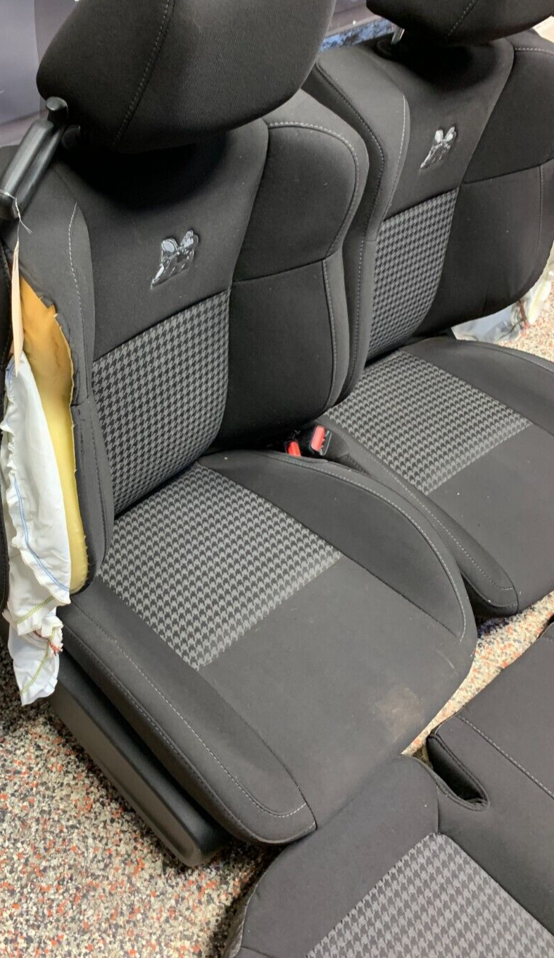 2021 DODGE CHALLENGER 6.4 392 OEM FRONT REAR SEATS CLOTH -BLOWN BAGS-