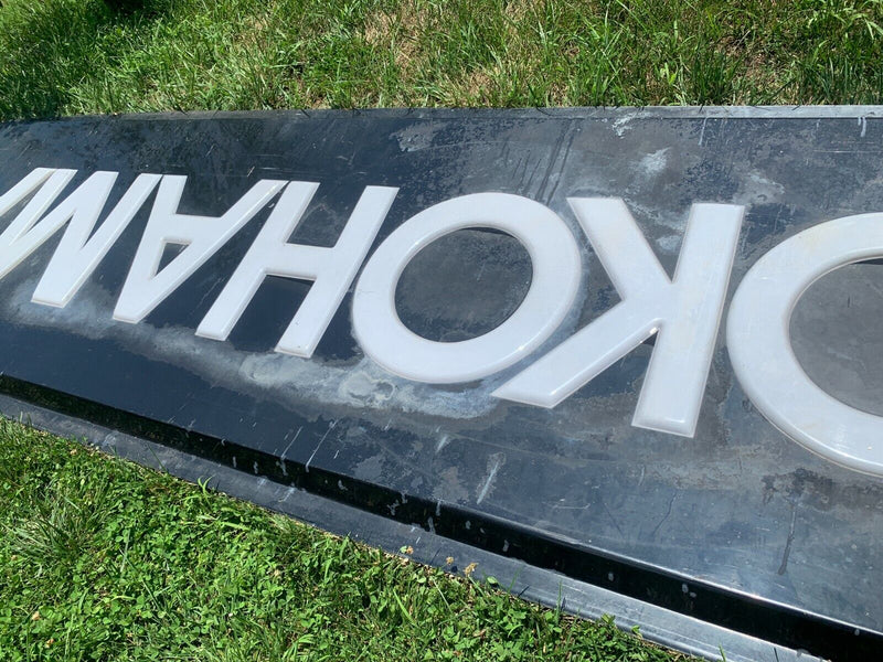 18FT X 4FT YOKOHAMA TIRE SHOP SIGN -HUGE! ULTRA RARE!- LOCAL PICK UP ONLY