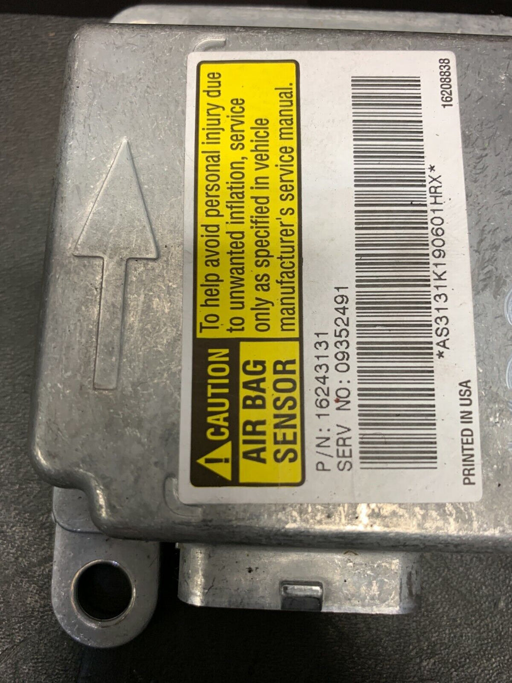 1999 CAMARO Z28 OEM 16243131 SRS MODULE