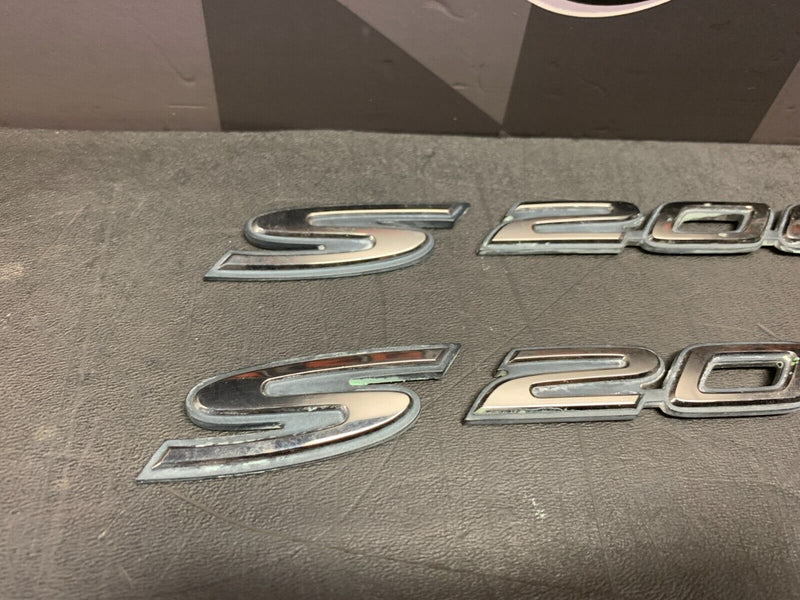 2000 HONDA S2000 AP1 OEM S2000 FENDER EMBLEMS PAIR USED