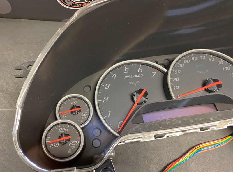 2008 CORVETTE C6 OEM GAUGE CLUSTER INSTRUMENT CLUSTER PANEL USED