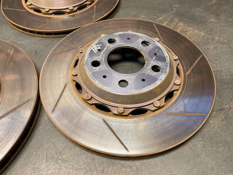 2019 TESLA MODEL 3 PERFORMANCE MOUNTAINPASS 2 PIECE BRAKE ROTORS FRONT REAR SET