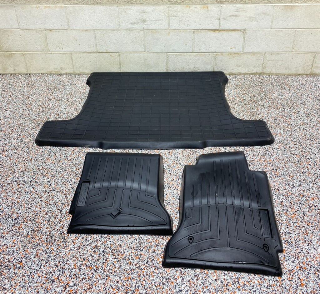 2013 CORVETTE C6 WEATHER TECH FLOOR MAT SET CABIN AREA TRUNK SET USED