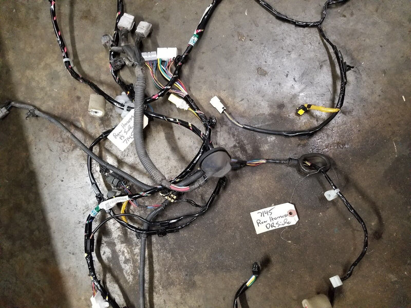 2015 MITSUBISHI EVOLUTION EVO X OEM REAR SIDE CHASSIS BODY WIRE HARNESS PAIR