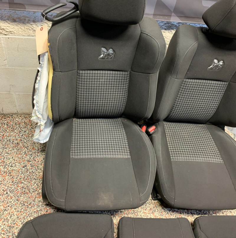 2021 DODGE CHALLENGER 6.4 392 OEM FRONT REAR SEATS CLOTH -BLOWN BAGS-