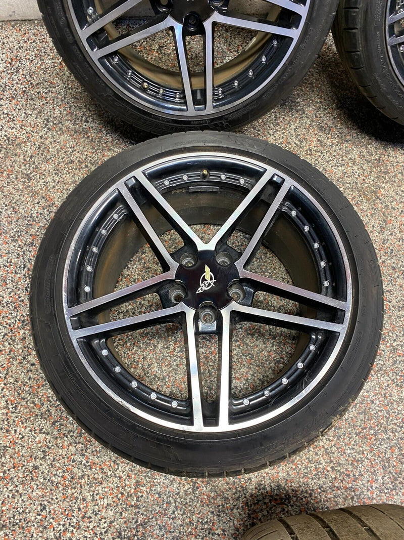 2004 Corvette C5 Z06 AFTERMARKET RIMS WHEELS SET OF 4 19x9.5/19x11 MICHELIN TIRE