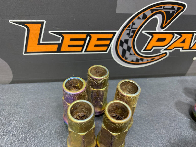 2008 MITSUBISHI EVOLUTION X AFTERMARKET GOLD LUG NUT SET (20) USED