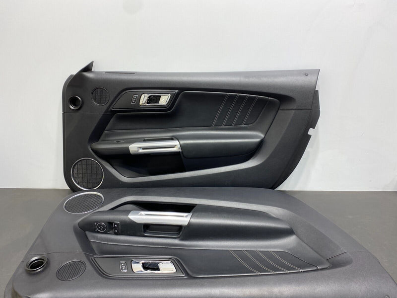 2015 FORD MUSTANG GT OEM DOOR PANEL ASSEMBLY PAIR DRIVER PASSENGER LEATHER USED