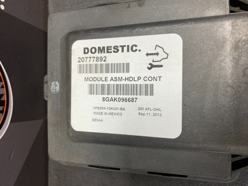 2013 CADILLAC CTS V COUPE OEM 2077892 HEADLIGHT CONTROL MODULE ASM