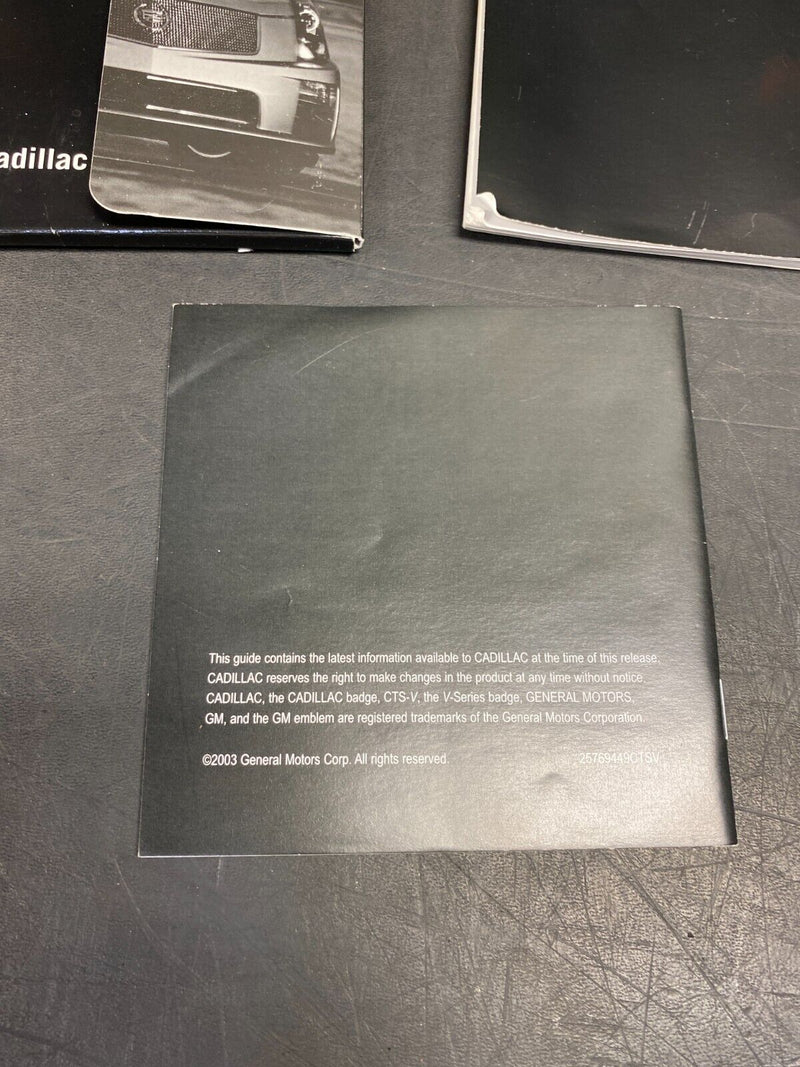 2005 CADILLAC CTS V CTS-V OEM OWNERS MANUAL SET BOOKLETS USED