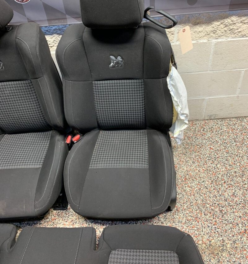 2021 DODGE CHALLENGER 6.4 392 OEM FRONT REAR SEATS CLOTH -BLOWN BAGS-