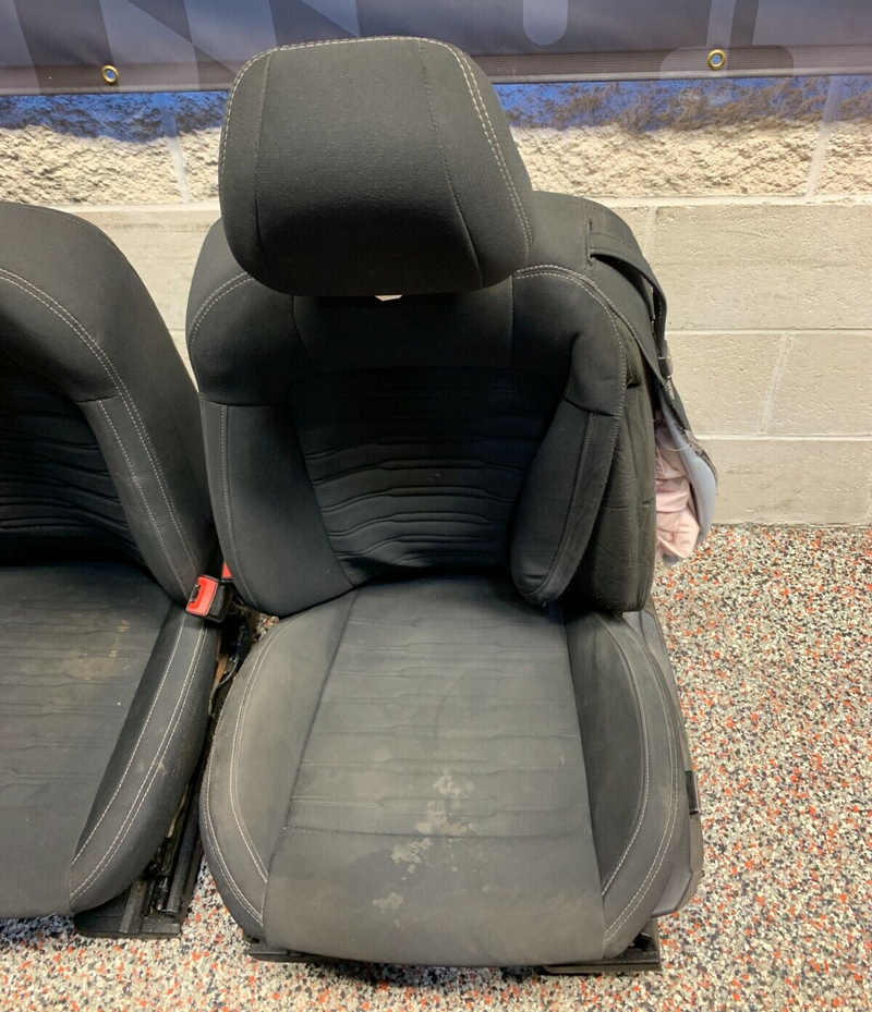 2015 FORD MUSTANG GT OEM CLOTH FRONT REAR SEATS -BLOWN BAGS- COUPE