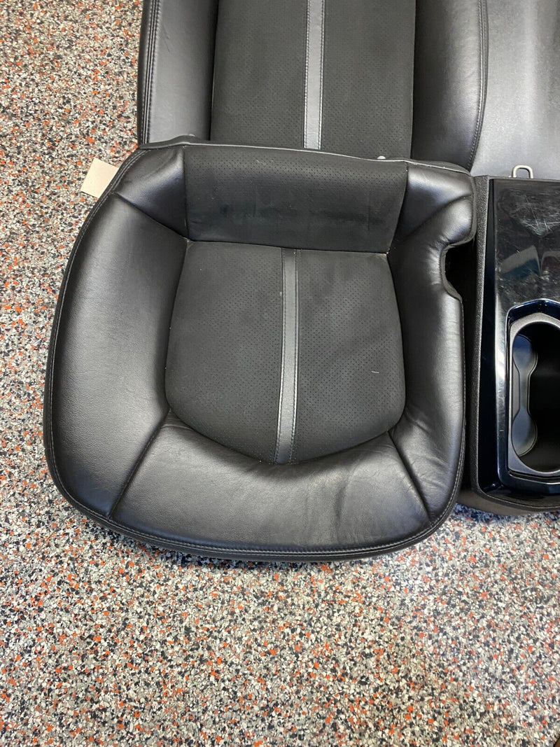 2011 CADILLAC CTS-V CTSV COUPE OEM BLACK LEATHER SEATS FRONT REAR PAIR USED