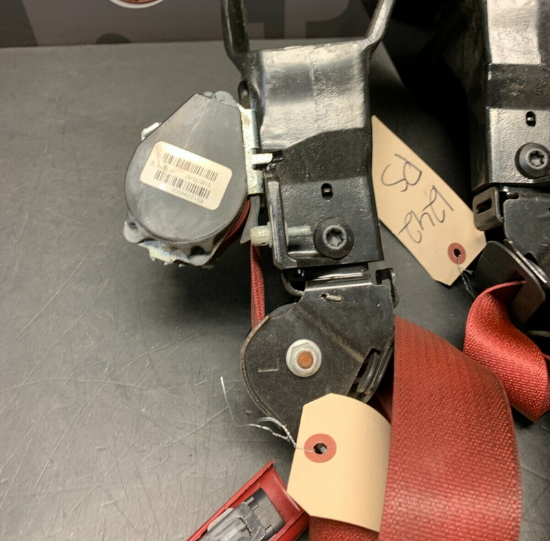 2008 CORVETTE C6 CONVERTIBLE OEM RED SEAT BELTS