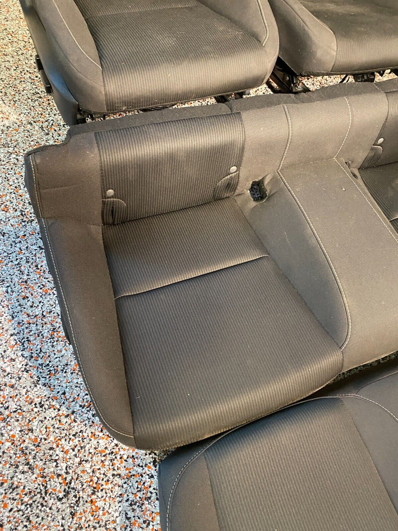 2013 CAMARO SS OEM FRONT AND REAR SEATS BLACK CLOTH USED