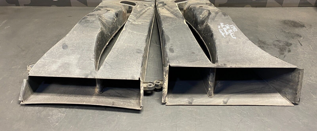 2012 AUDI R8 V10 OEM COUPE SIDE BLADE COOLER DUCTS PAIR DR PS USED