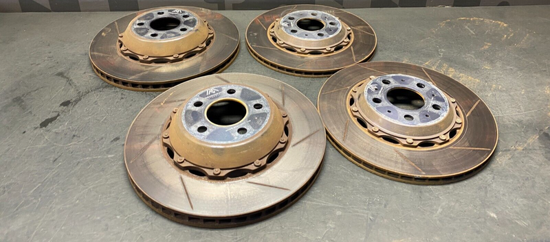 2019 TESLA MODEL 3 PERFORMANCE MOUNTAINPASS 2 PIECE BRAKE ROTORS FRONT REAR SET