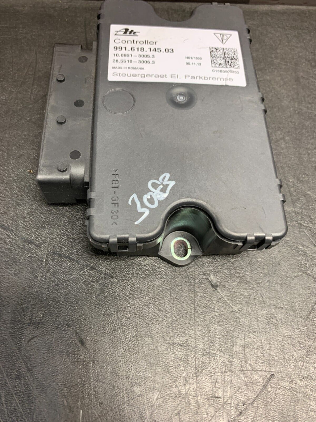 2014 PORSCHE 911 991 GT3 OEM 991.618.145.03 PARKING BRAKE CONTROL MODULE