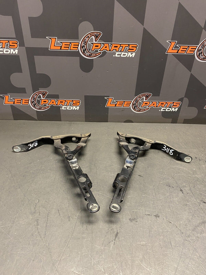 2007 PORSCHE 911 TURBO 997.1 OEM REAR ENGINE COMPARTMENT HINGES PAIR DR PS USED