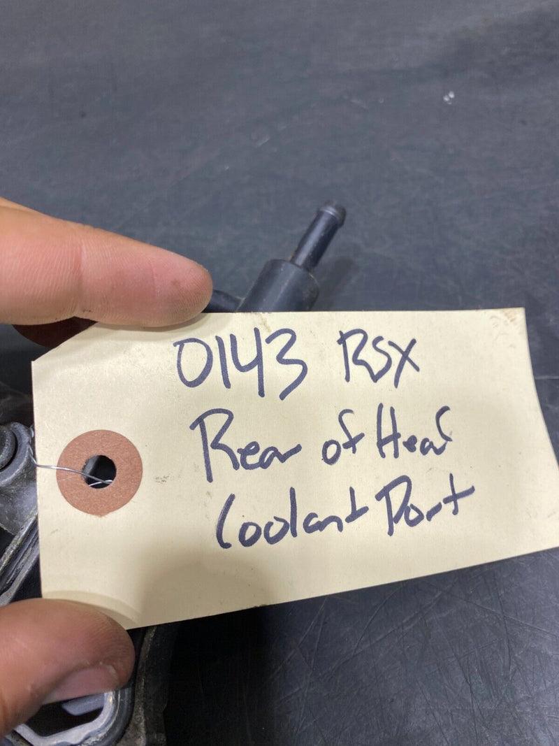 2003 ACURA RSX TYPE S RSX-S OEM REAR OF CYLINDER HEAD COOLANT PORT FITTING USED