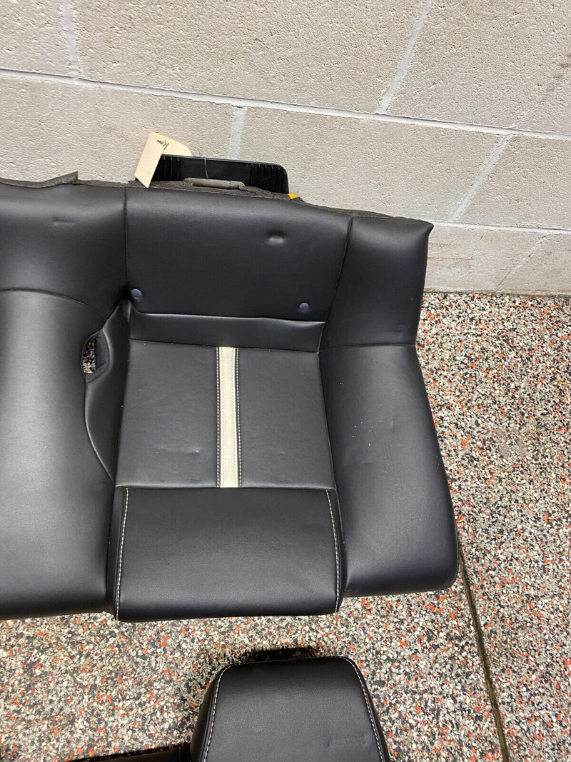 2014 FORD MUSTANG GT OEM REAR SEATS BACKREST BOTTOM WHITE STRIPE!