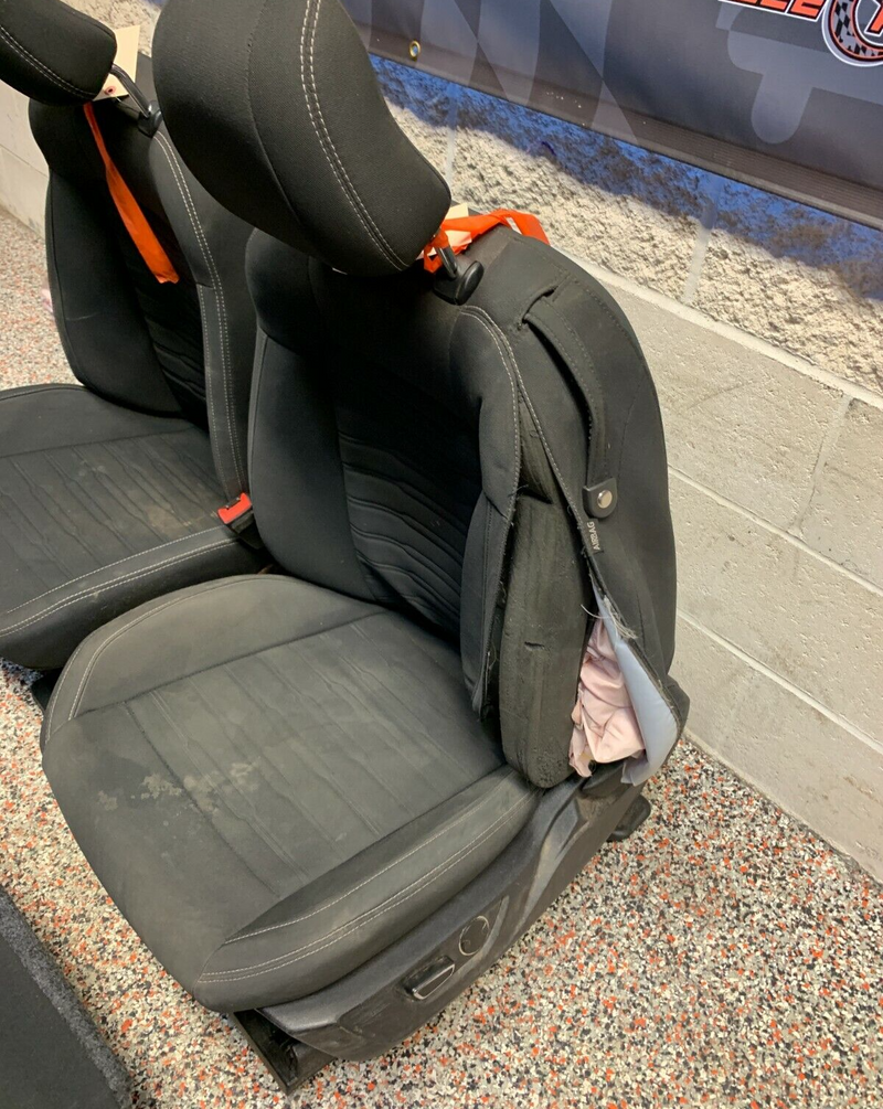 2015 FORD MUSTANG GT OEM CLOTH FRONT REAR SEATS -BLOWN BAGS- COUPE