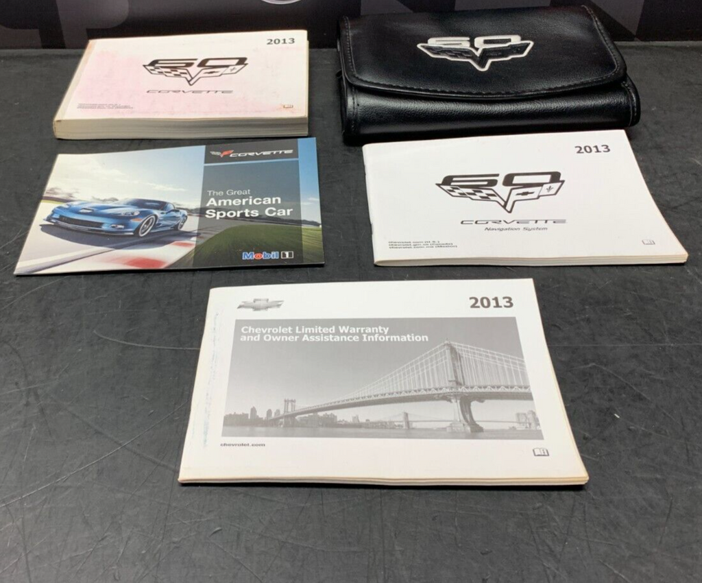 2013 CORVETTE C6 GRANDSPORT OEM 60TH ANNIVERSARY OWNERS MANUAL SET