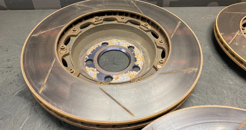 2019 TESLA MODEL 3 PERFORMANCE MOUNTAINPASS 2 PIECE BRAKE ROTORS FRONT REAR SET
