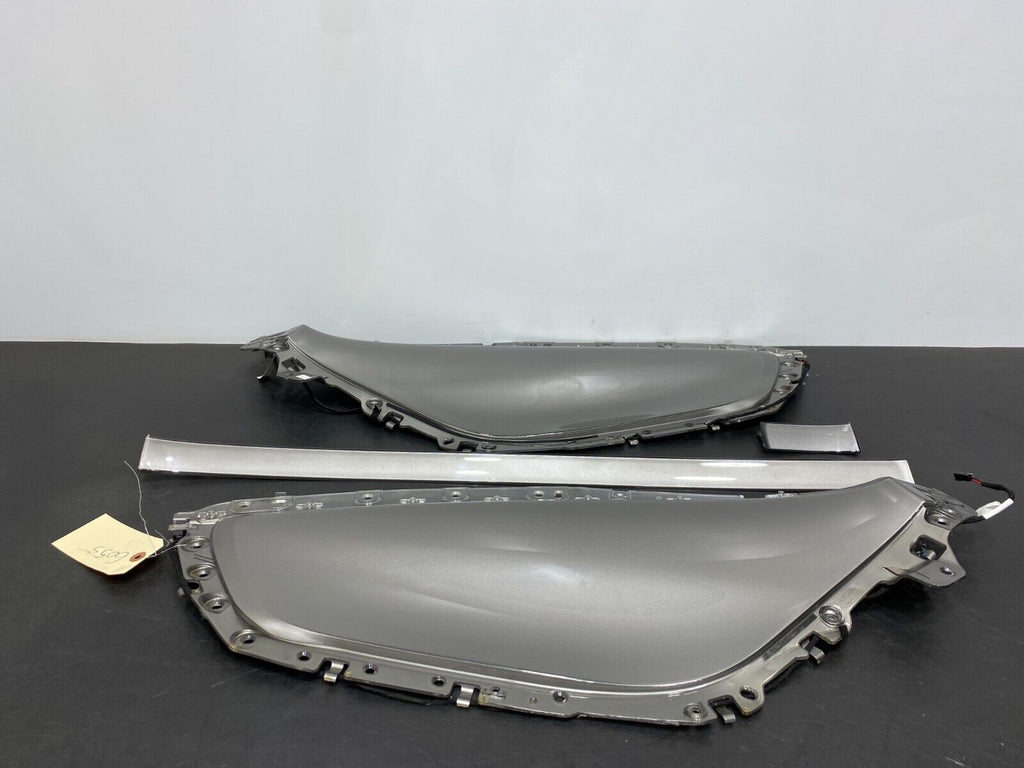 2011 CHEVROLET CAMARO SS OEM SILVER DOOR PANEL INSERT SET WITH DASH TRIM USED