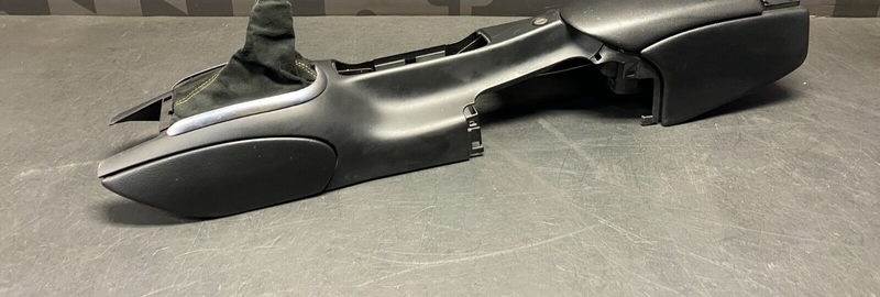 2004 PORSCHE 911 GT3 OEM CENTER CONSOLE ASSEMBLY WITH SHIFT BOOT YELLOW STITCH