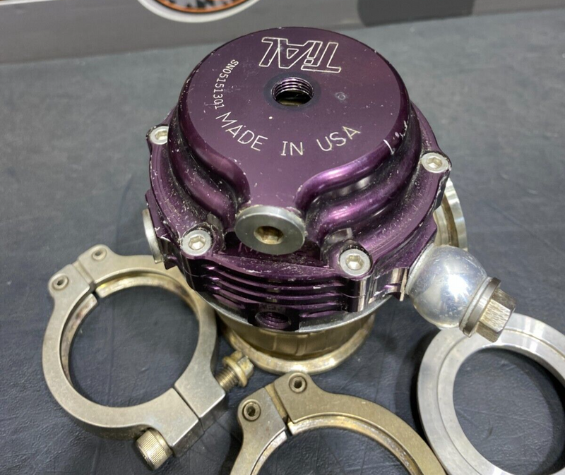 2008 EVOLUTION X EVO 10 TIAL 38MM MVS WASTEGATE PURPLE WITH CLAMPS AND INLET